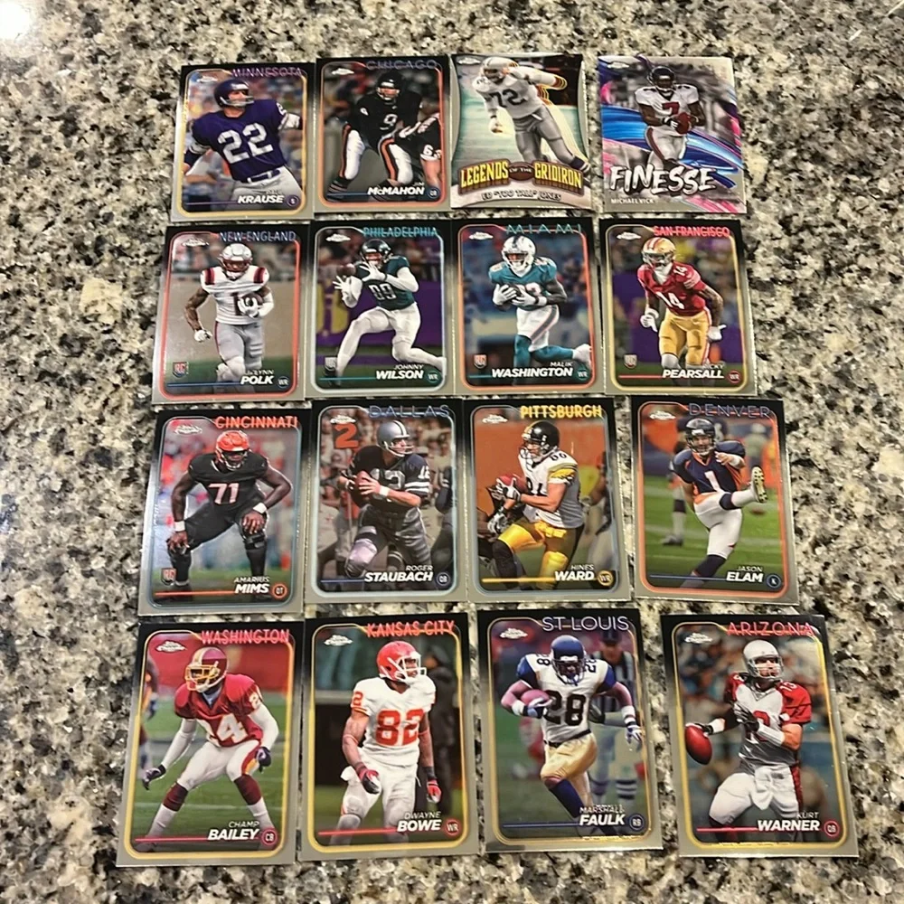 Topps Chrome 2024 24 Football Cards X 20 of which 1 Prism 2 refractors 5 rookies - Picture 7 of 11